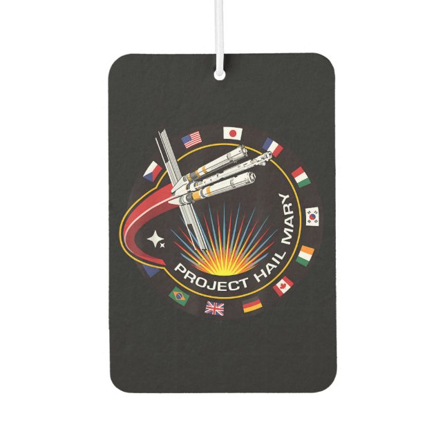 Space Mission Patch Car Air Freshener (Front)
