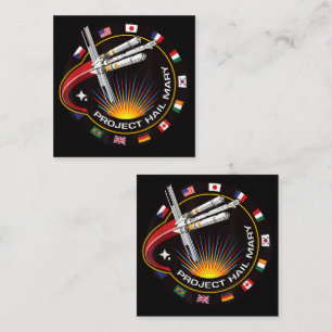 Space Mission Patch Card