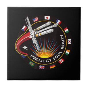 Space Mission Patch Ceramic Tile