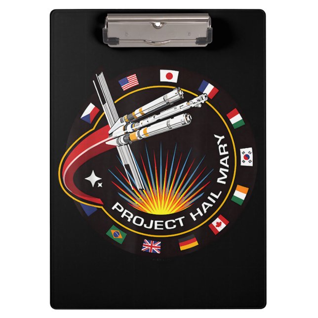 Space Mission Patch Clipboard (Front)
