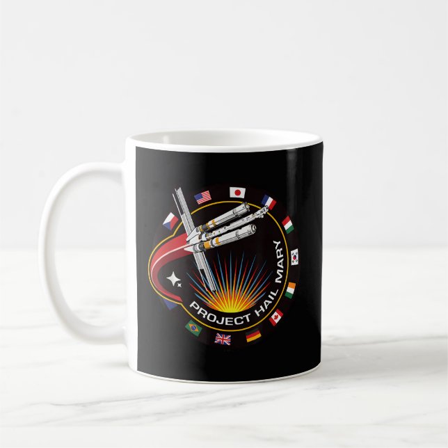 Space Mission Patch Coffee Mug (Left)