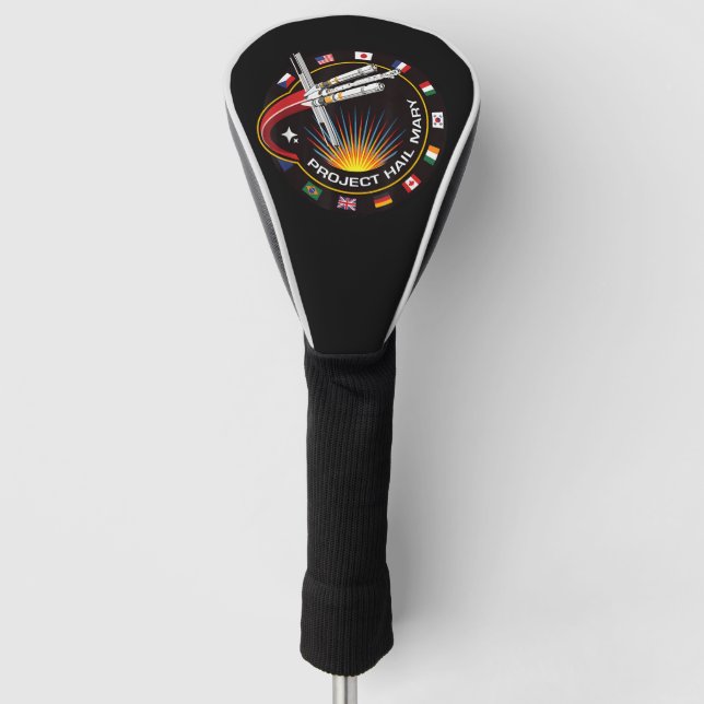 Space Mission Patch Golf Head Cover (Front)