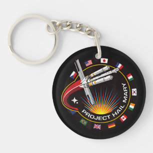 Space Mission Patch Key Ring