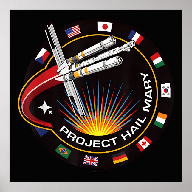 Space Mission Patch Poster (Front)