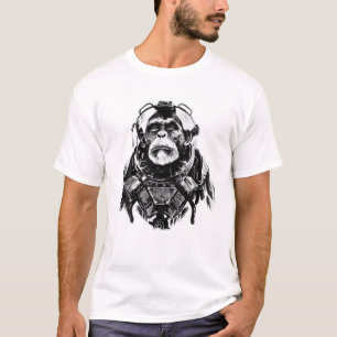 Space Monkey Astronaut Ape Funny Animal Lover Cute T-Shirt