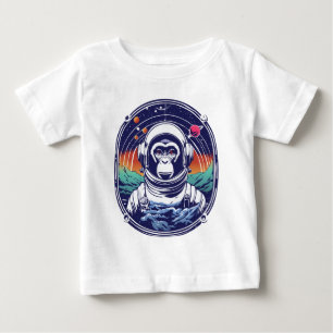 Space Monkey Astronaut Baby T-Shirt