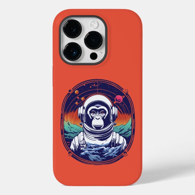 Space Monkey Astronaut Case-Mate iPhone Case (Back)