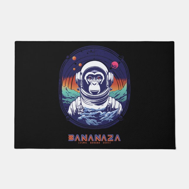 Space Monkey Astronaut Doormat (Front)