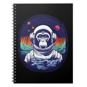 Space Monkey Astronaut Notebook