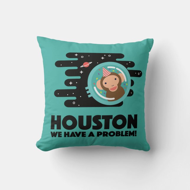 Space Monkey Cushion (Front)