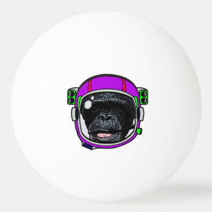 Space monkey ping pong ball
