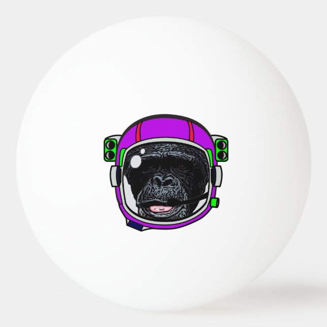 Space monkey ping pong ball (Front)