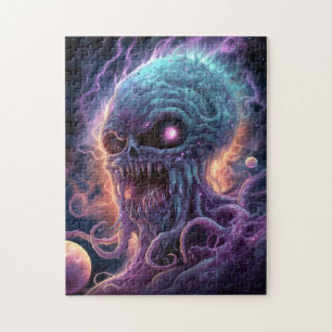 Space Monster Horror Art Jigsaw Puzzle