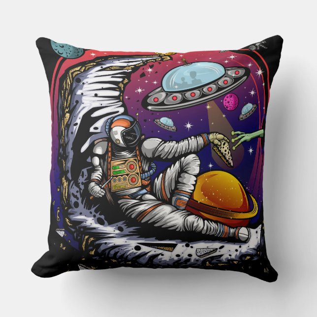 Space Moon Cheese Cushion (Front)