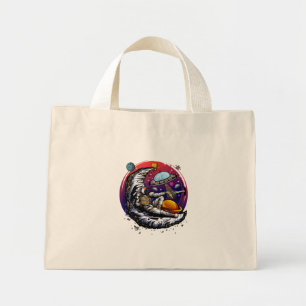 Space Moon Cheese Mini Tote Bag
