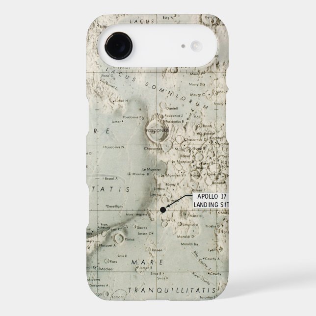SPACE: MOON MAP, 1972 Case-Mate iPhone CASE (Back)