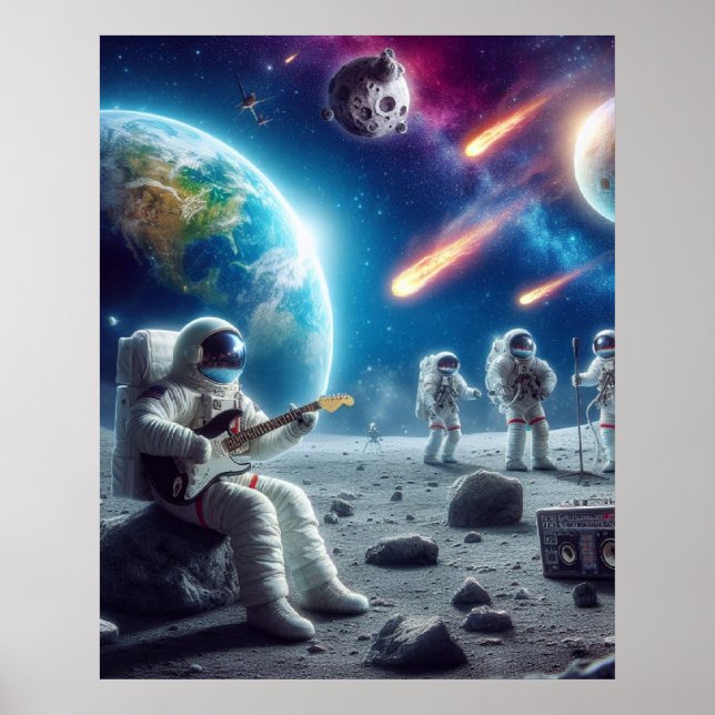 Space Music Poster (Front)