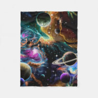 Space Nebula and Planets