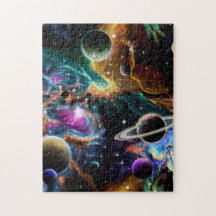 Space Nebula and Planets