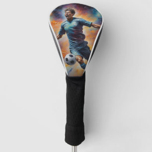 Space Nebula Soccer Shot Golf Head Cover