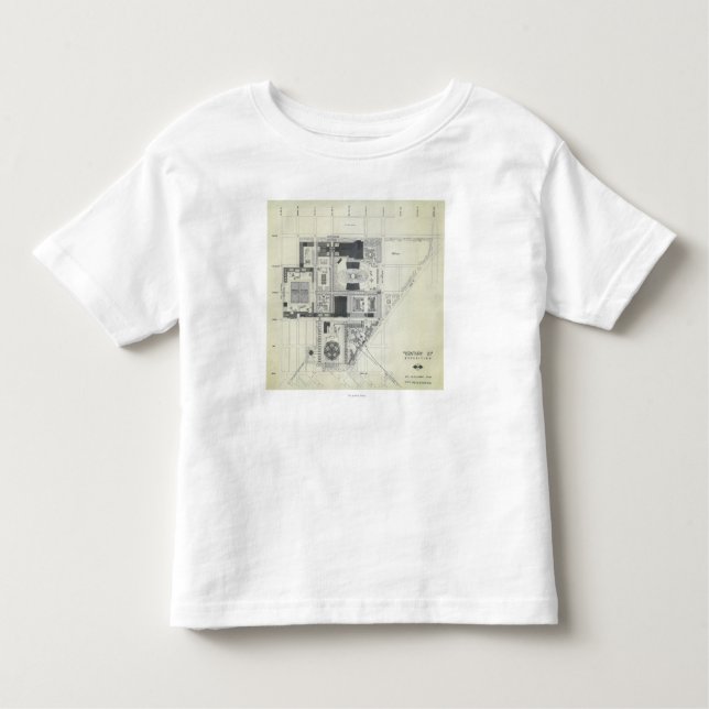 Space Needle Aerial Concept Drawing Toddler T-Shirt (Front)