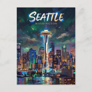 Space Needle USA Postcard