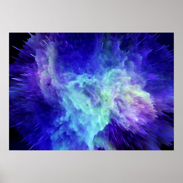 Space Neon Explosion #1 Poster (Front)