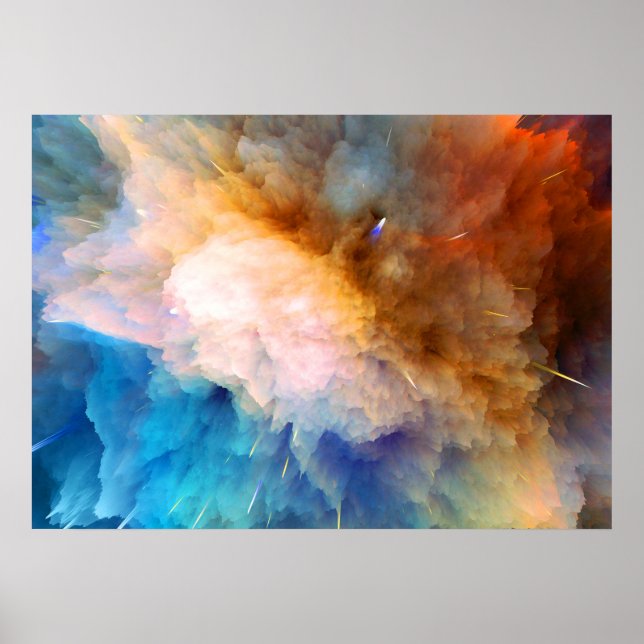 Space Neon Explosion #9 Poster (Front)