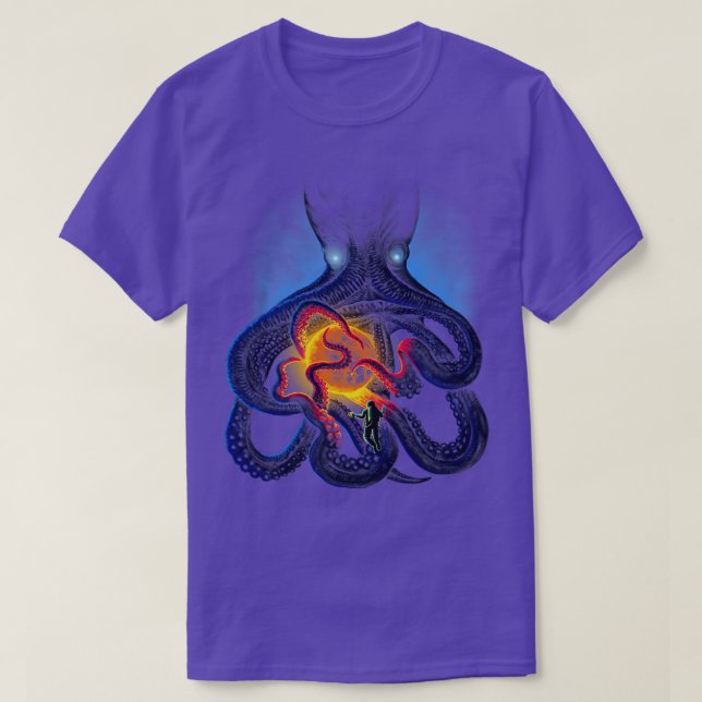 Space Octopus T-Shirt (Design Front)