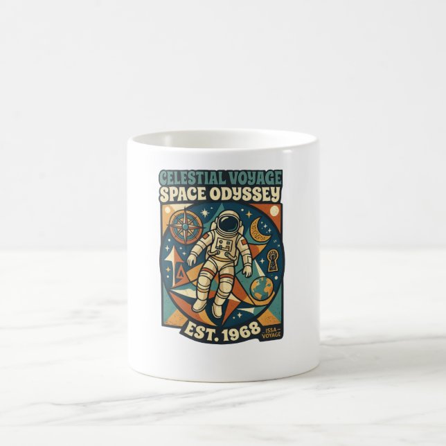 Space Odyssey – Cosmic Adventure for Space Lovers Coffee Mug (Center)
