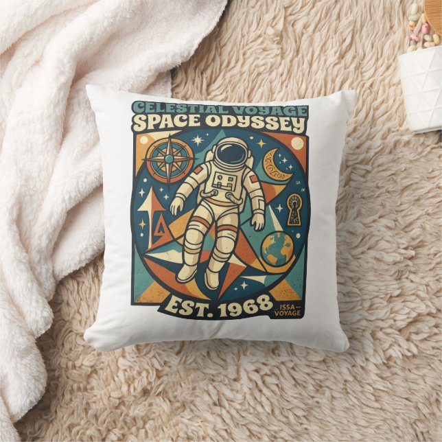 Space Odyssey – Cosmic Adventure for Space Lovers Cushion (Blanket)