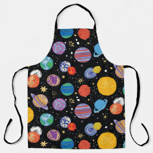 Space Odyssey: Planetary Pattern Apron