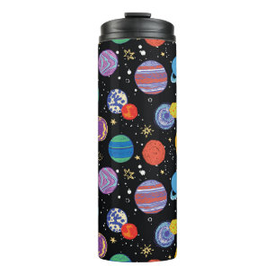Space Odyssey: Planetary Pattern Thermal Tumbler