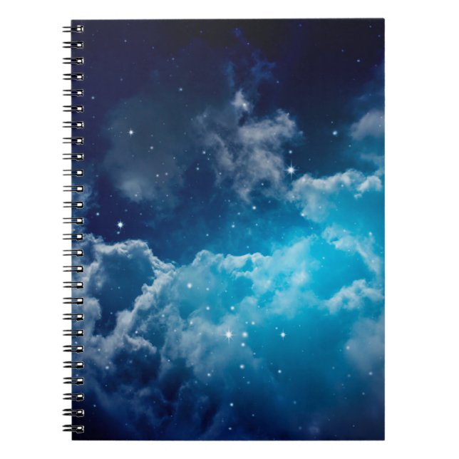 Space of night sky with cloud and starssky,night,b notebook (Front)