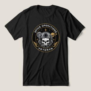 Space Operations Veteran Tactical Skull Tri-Blend Shirt