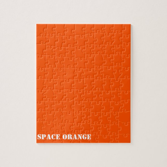 Space orange jigsaw puzzle (Vertical)