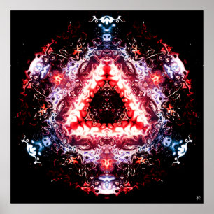 Space organic portal v2 - patterns pareidolia poster