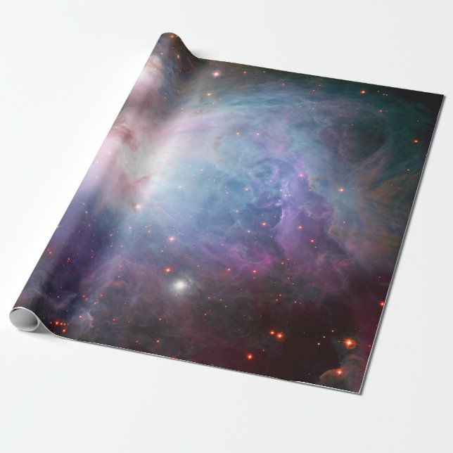 Space Orion Nebula Purple Astronomy Wrapping Paper (Unrolled)