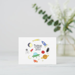 Space Outer Thank You Card