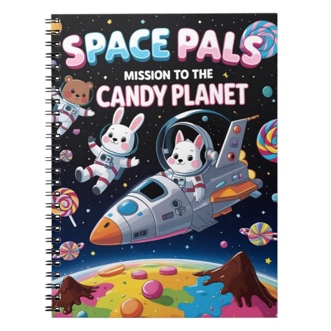 Space Pals: Mission to the Candy Planet Animal Notebook (Front)