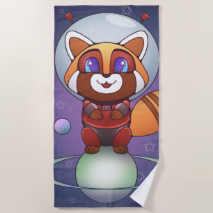 Space Panda Chippy! Beach Towel