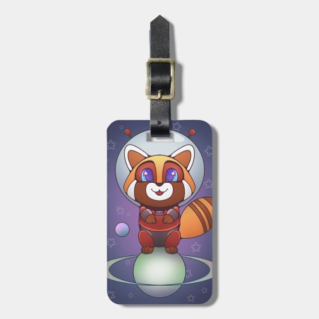 Space Panda Chippy! Luggage Tag (Front Vertical)