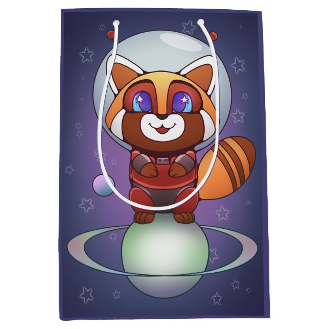 Space Panda Chippy! Medium Gift Bag (Front)