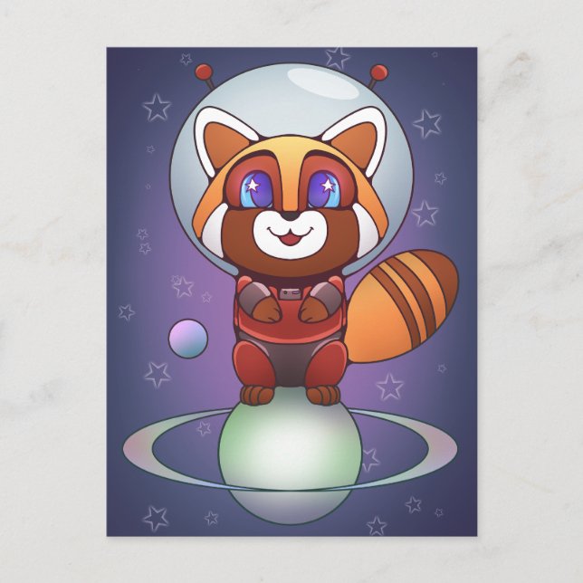 Space Panda Chippy! Postcard (Front)