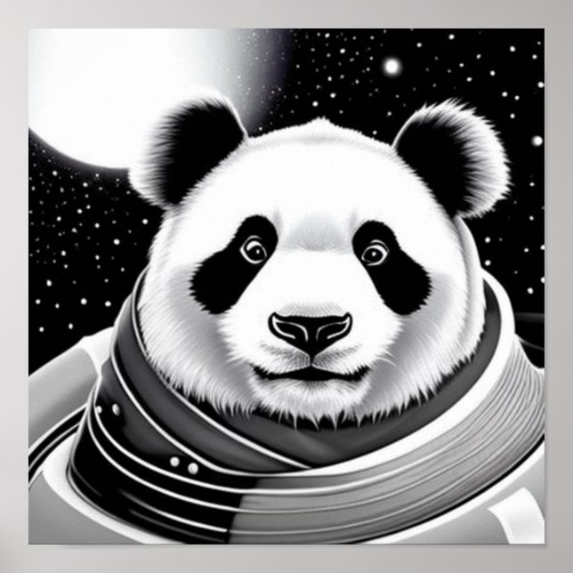 Space Panda Poster (Front)
