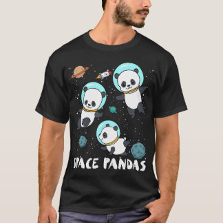 Space Pandas  Funny Astronaut Planet Travel Tee 
