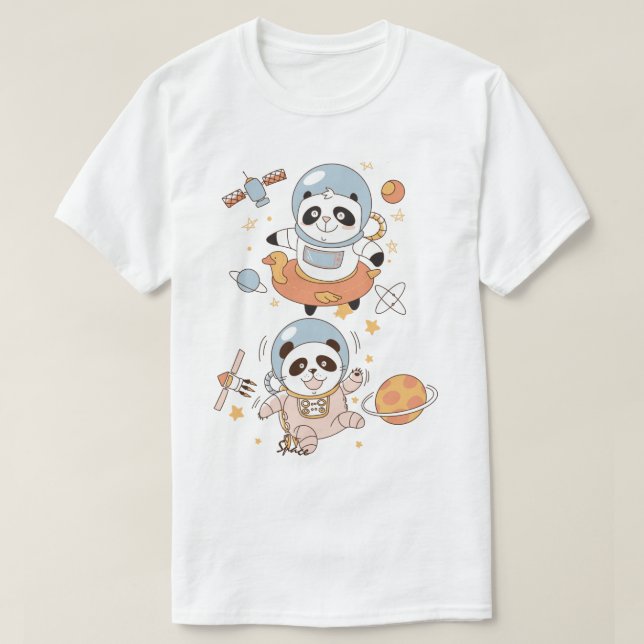 Space Pandas T-Shirt (Design Front)