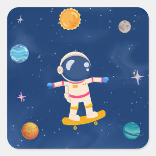 Space Party Collection! Square Sticker