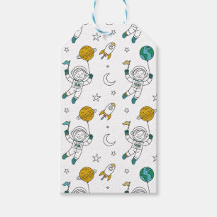 Space Party Kids Gift bag Tags