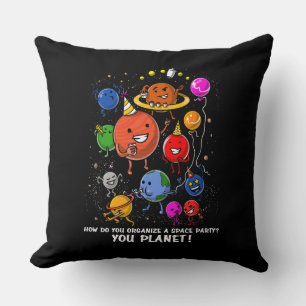 Space Party Planet Astronomy Cosmic Galaxy Cushion